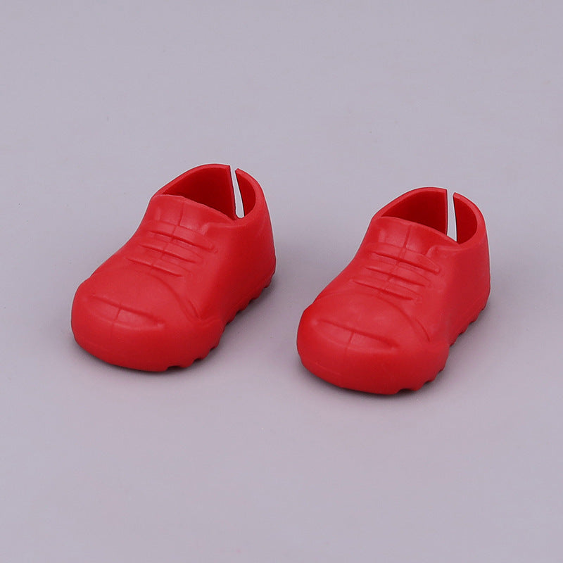 Rubber shoes open board shoes for 3.0 labubu V1 V2 V3 doll outfit Shark slippers jersey accessories