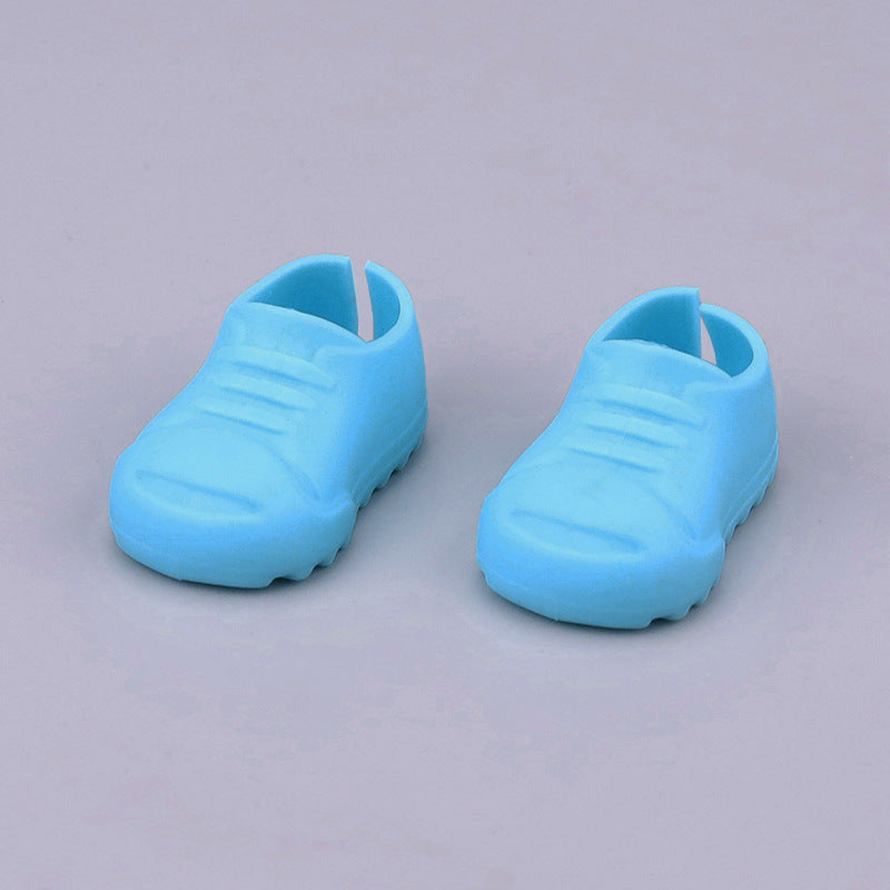 Rubber shoes open board shoes for 3.0 labubu V1 V2 V3 doll outfit Shark slippers jersey accessories