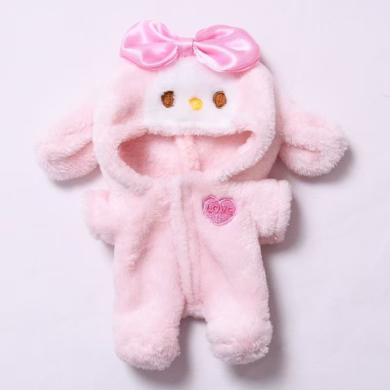 Labubu Doll Clothes Baby Penguin Onesie Labubu I II Idol Dolls 15/17cm Plush Doll'S Clothes Sitting Party Accessories