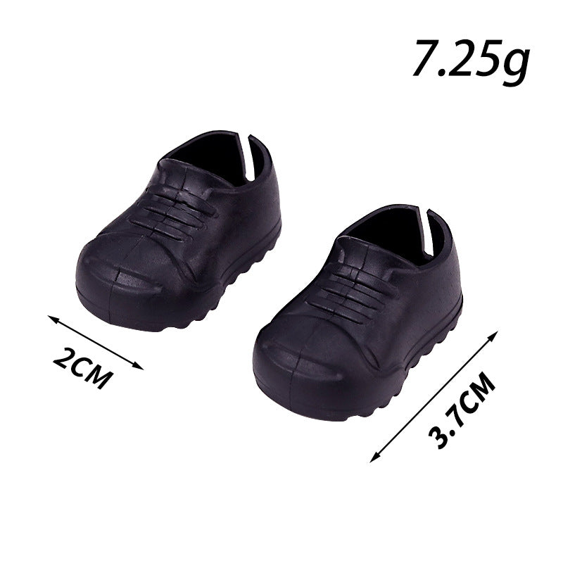 Rubber shoes open board shoes for 3.0 labubu V1 V2 V3 doll outfit Shark slippers jersey accessories