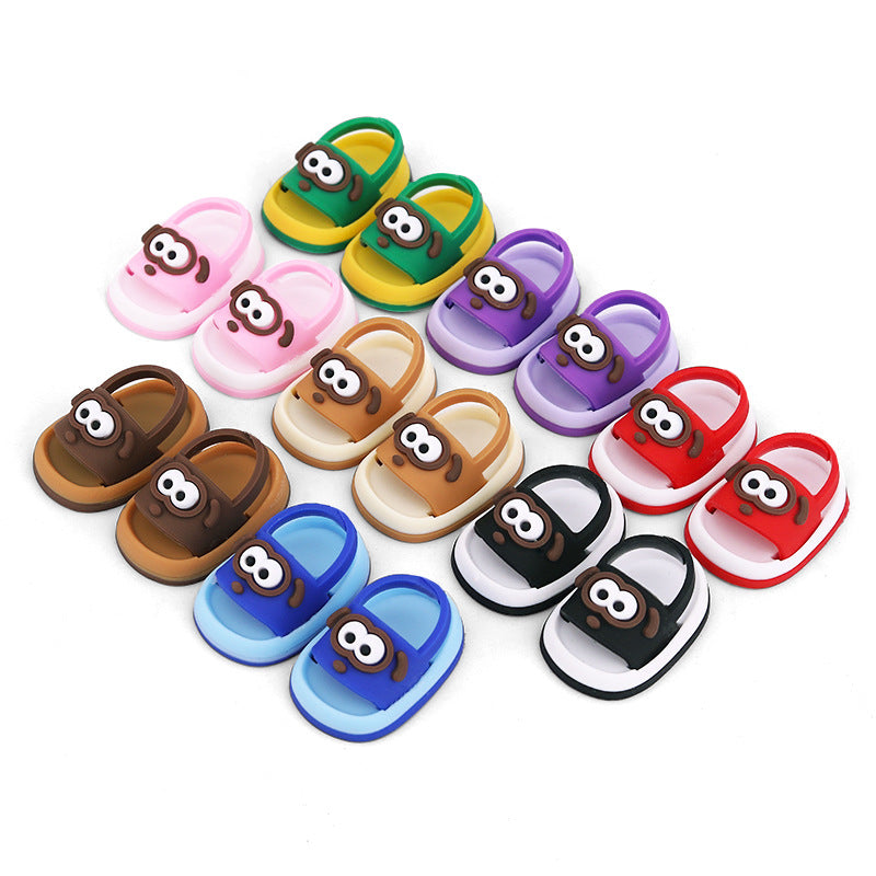 Shoes for 15-17cm labubu V1 V2 V3 Dolls Slipper Shoes BJD Blythe OB11 Dolls Accessories DIY Doll Toys