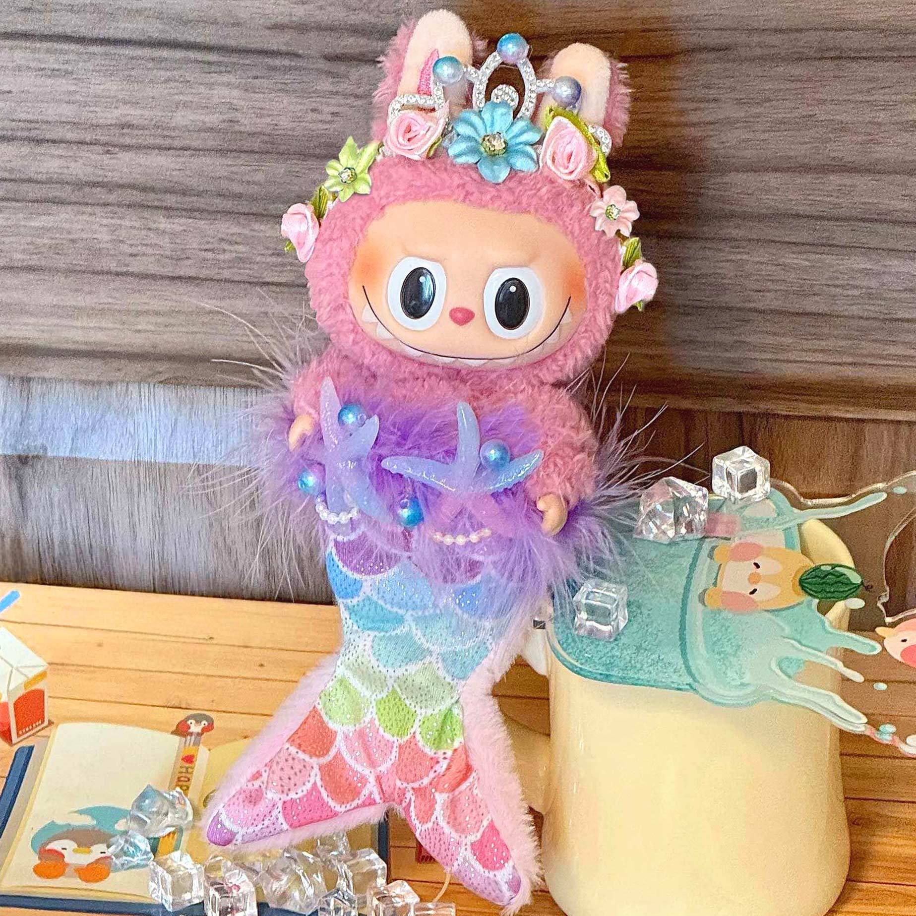 Nice Mermaid Doll Clothes for Labubu Doll V2 Bling Bling Outfit Clothes
