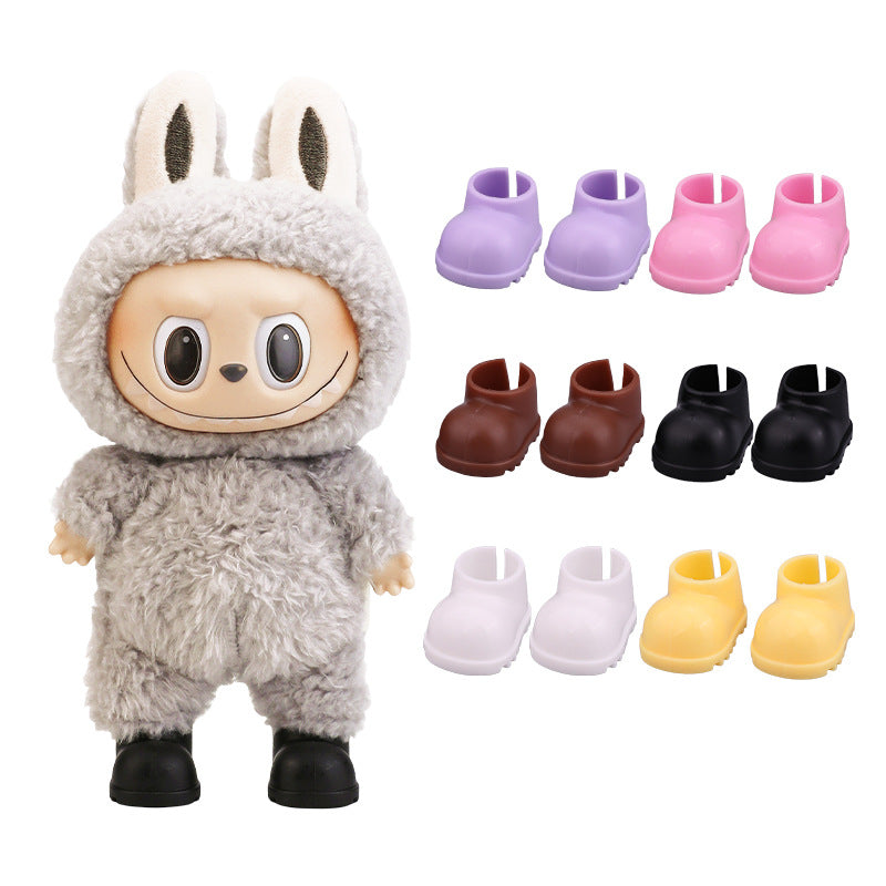 17cm Labubu Doll Shoes V1 V2 V3 Labubu Dolls Boots Accessories Toys Casual Sports Rain Shoes Dolls DIY Doll Toy