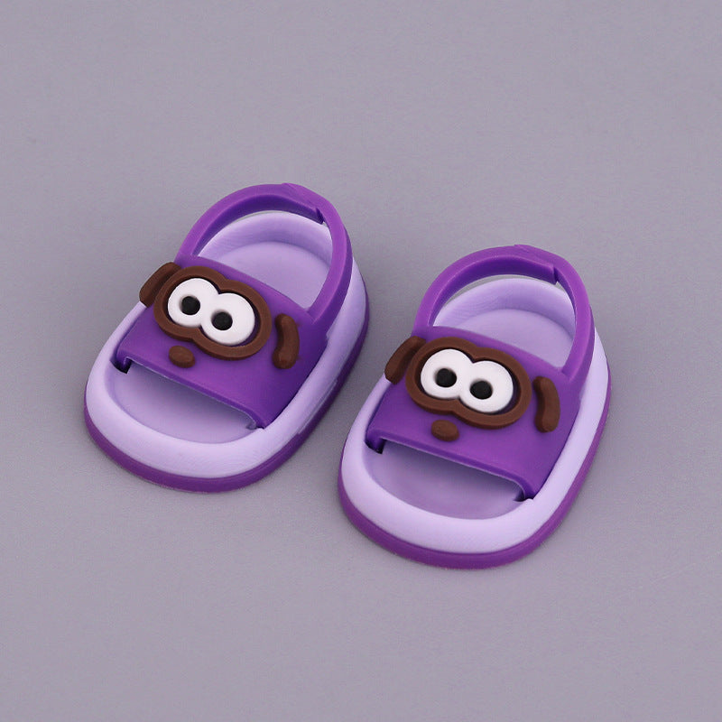 Shoes for 15-17cm labubu V1 V2 V3 Dolls Slipper Shoes BJD Blythe OB11 Dolls Accessories DIY Doll Toys