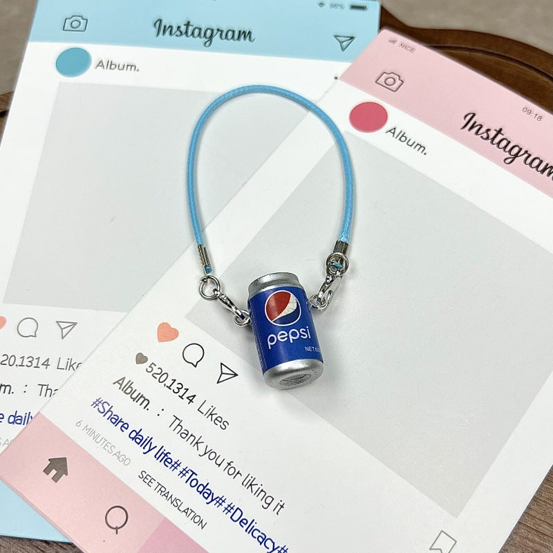 Simulation Soda Can-shaped Cotton Doll Cross-body Accessory, Key-chain,for Labubu Doll Cross body Bag Charm