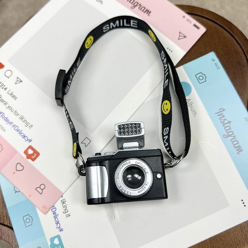 For Labubu Accessories For Crybaby Accessories Cartoon Style Camera Phone Bag Plush Doll Accessories Pendant Fan