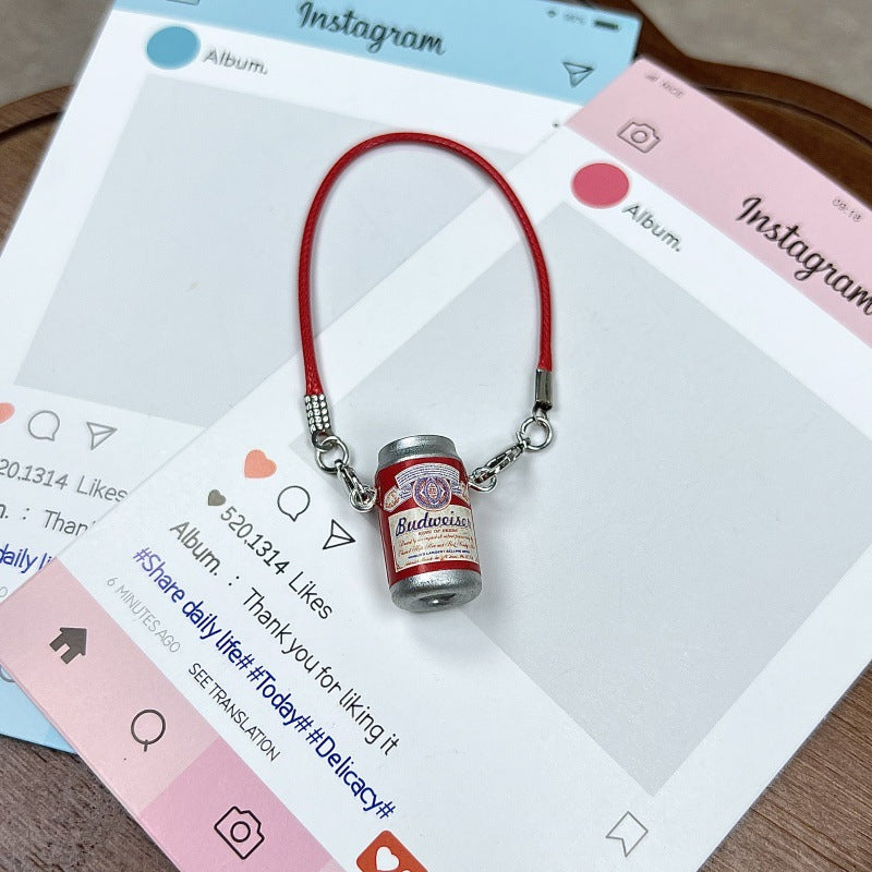 Simulation Soda Can-shaped Cotton Doll Cross-body Accessory, Key-chain,for Labubu Doll Cross body Bag Charm