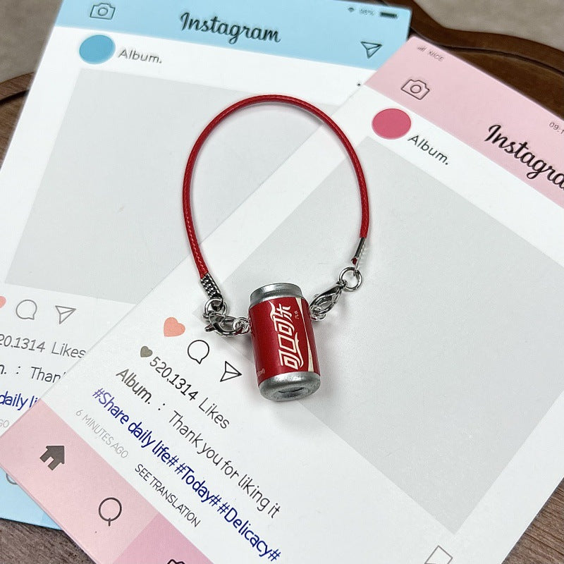 Simulation Soda Can-shaped Cotton Doll Cross-body Accessory, Key-chain,for Labubu Doll Cross body Bag Charm