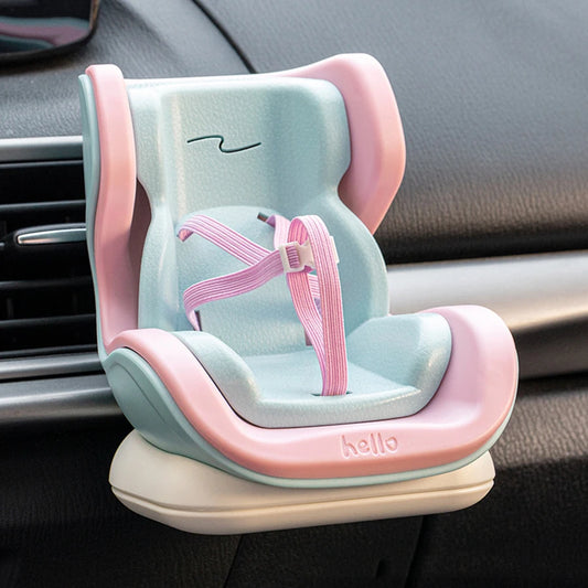 For Labubu Car Safety Seat Cartoon Chair Model Car Doll Decorative Item Car Interior Accessories Storage Gift for Labubu Fan