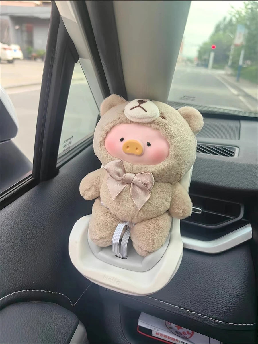 For Labubu Car Safety Seat Cartoon Chair Model Car Doll Decorative Item Car Interior Accessories Storage Gift for Labubu Fan