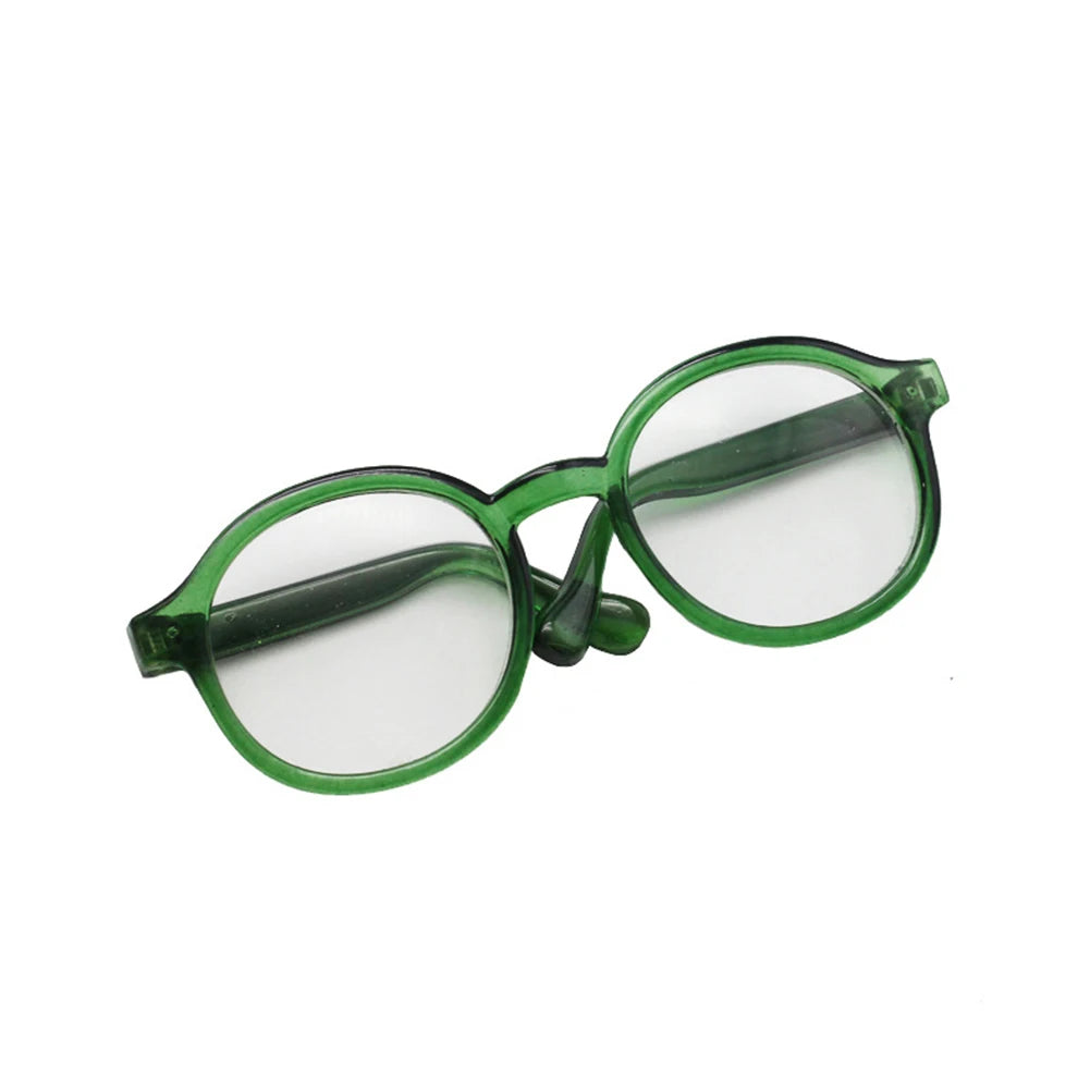 6.5cm Transparent Plastic Glasses for 1/8 1/6 1/3 1/4 BJD for Labubu MSD SD Plush for EXO Doll Sunglasses