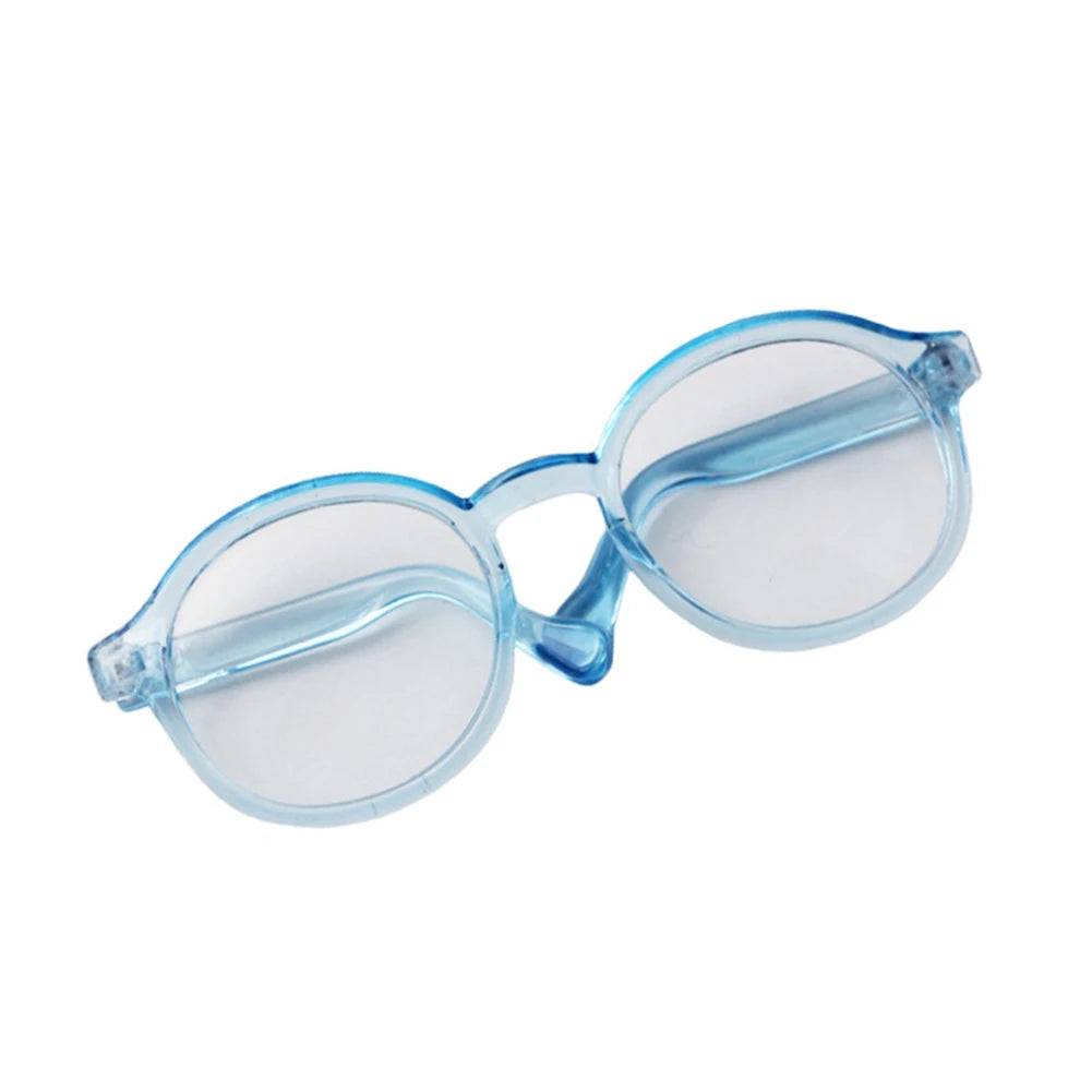 6.5cm Transparent Plastic Glasses for 1/8 1/6 1/3 1/4 BJD for Labubu MSD SD Plush for EXO Doll Sunglasses
