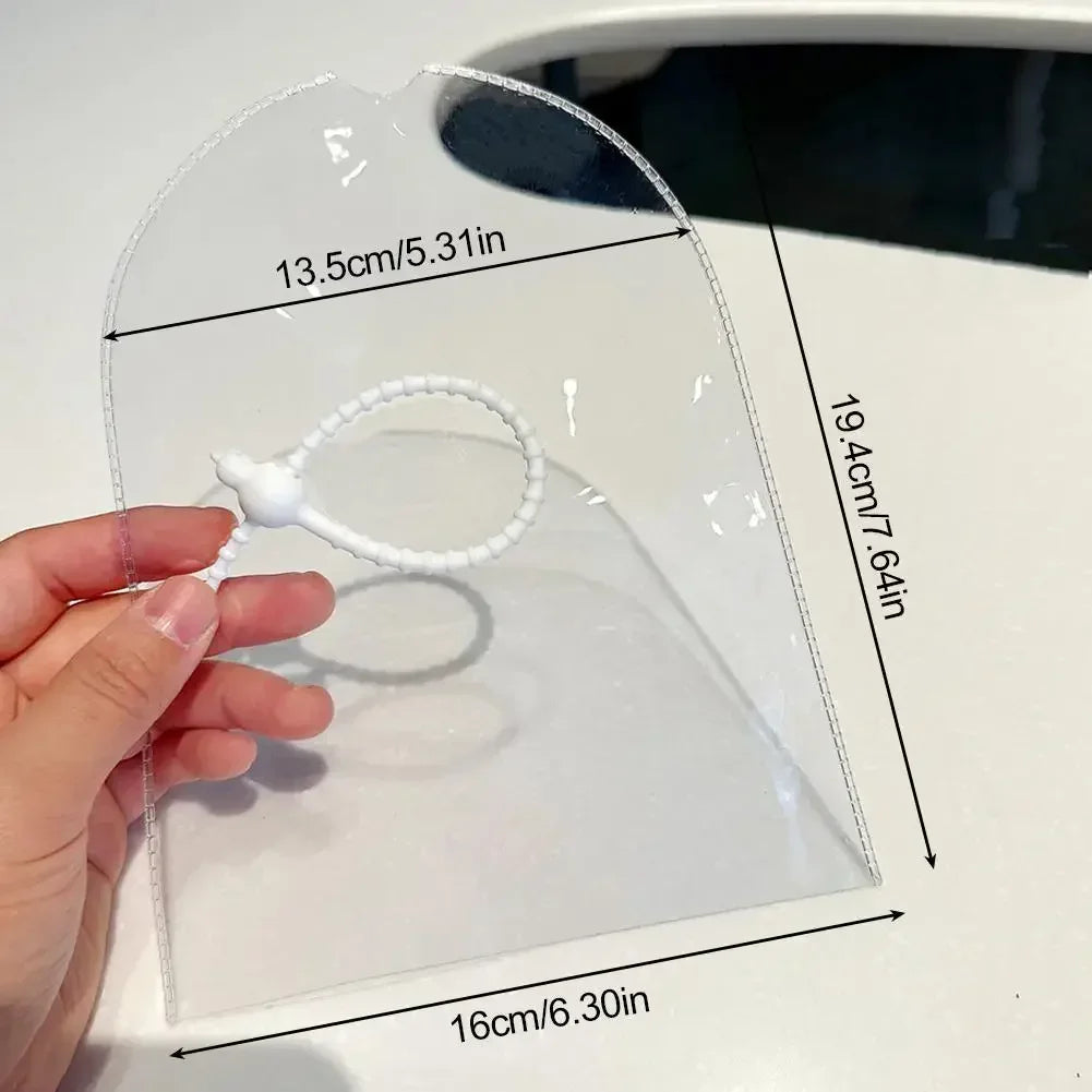 Portable Transparent PVC Organizer Box Anti-dust Protective Cover Waterproof Anti-dirty Keychain Bag For labubu Doll outfit
